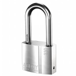 Brass Padlock with Chrome Finish, Keyed Alike{part} Brass Padlock with Chrome Finish, Keyed Alike{part}