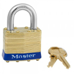1-3/4" Wide Laminated Brass Pin Tumbler Padlock