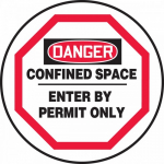 Cover Sign "Confined Space - Enter By Permit Only"_noscript