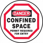 Cover Sign "Confined Space - Permit Required..."_noscript