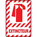 Aluma-Lite Safety Sign, Extinguisher 20" x 14"_noscript