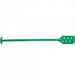 Green Mixing Paddle Scraper with Holes_noscript