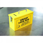 10" x 6" x 4-1/4" Yellow Portable Lock Box_noscript