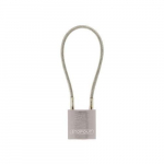 Stopout Cable Padlock, Silver, 4" Keyed Differently_noscript