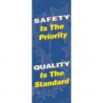 Univeral Mounting Motivational Banner "Safety..."_noscript