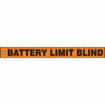 Isolation Blind Safety Tag "Battery Limit Blind"_noscript