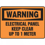 10" x 14" Dura-Plastic Safety Sign "Electrical..."_noscript