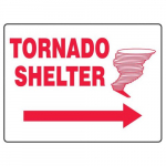 Dura-Plastic Safety Sign "Tornado Shelter"_noscript