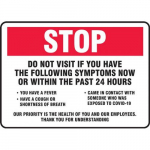 10" x 14" Aluminum Safety Sign "Stop Do Not..."_noscript