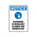 10" x 7" Accu-Shield Sign "Bathroom..."_noscript