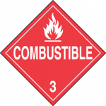 DOT Placard "Hazard Class 3 Flammable Liquids"_noscript