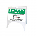 Fold-Ups First Quik Sign "For The Health And Safety"_noscript