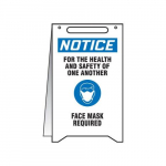 Fold-Ups Notice Sign, "For The Health And Safety"_noscript