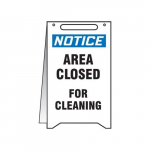 Fold-Ups Notice Sign "Area Closed for Cleaning"_noscript
