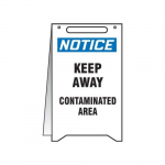 Fold-Ups Notice Sign "Keep Away Contaminated Area"_noscript