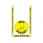 Floor Marking Kit "Mop Bucket, Clean After Use"_noscript