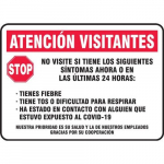 10" x 14" Plastic Safety Sign "Attention..."_noscript