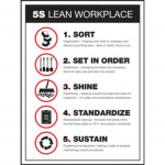5S Poster, "Lean Workplace", 22" x 17"_noscript