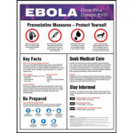 Safety Poster, "Ebola Virus Disease", 22" x 17"_noscript