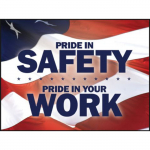 Motivational Poster, "Pride In Safety" 17" x 22"_noscript