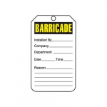 Barricade Status Safety Tag "Barricade"_noscript