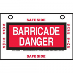Barricade Danger Safety Tag "This Barricade Is..."_noscript