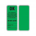 Scaffold Status Safety Tag "OK- Do Not Alter"_noscript
