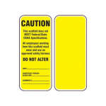 Scaffold Status Safety Tag "Caution - This..."_noscript