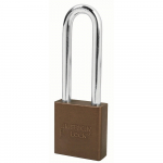 1-3/4" Brown Padlock, 3" Shackle Keyed Alike{part}