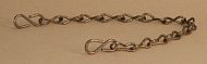 12" Stainless Steel Chain with "S" Hooks_noscript