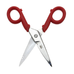 Electrician Scissors with Wire Stripping Slots and Grips_noscript
