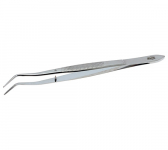 6" College Offset Curved Forceps Tip with Alignment Pin_noscript