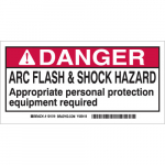 Label "Danger: Arc Flash And Shock Hazard"_noscript