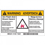 Label Bilingual "Warning/Advertencia Arc Flash..."_noscript