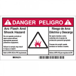 Label Bilingual "Danger/Peligro Arc Flash and..."_noscript