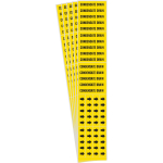 0.25 - 0.75" Pipe Marker "Condensate Drain", Yellow_noscript