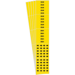 0.25 - 0.75" Pipe Marker "Drain", Vinyl, Yellow_noscript