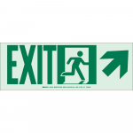 BradyGlo Exit Sign, Right Symbol_noscript