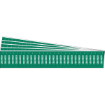 0.25 - 0.75" Pipe Marker "Cold Water", Green_noscript