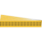 0.25 - 0.75" Pipe Marker "Heating Water", Yellow_noscript