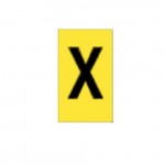 Alphanumeric Sign, "X", Polyester Film, 10 mm x 6 mm_noscript