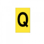 Alphanumeric Sign, "Q", Polyester Film, 32 mm x 25 mm_noscript
