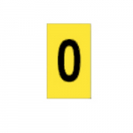 Alphanumeric Sign, "0", Polyester, 297 mm x 210 mm_noscript
