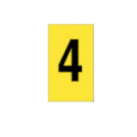 Alphanumeric Sign, "4", Polyester Film, 13 mm x 9 mm_noscript
