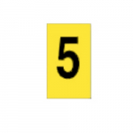 Alphanumeric Sign, "5", Polyester, 297 mm x 210 mm_noscript