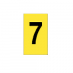 Alphanumeric Sign, "7", Polyester, 297 mm x 210 mm_noscript