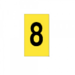 Alphanumeric Sign, "8", Polyester, 297 mm x 210 mm_noscript