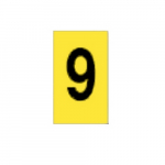 Alphanumeric Sign, "9", Polyester, 297 mm x 210 mm_noscript
