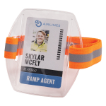 Squids 3386 Vinyl Arm Band ID/Badge Hi-Vis Orange_noscript