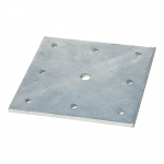12" x 12" Post Anchor Plate for I-Beam Installation_noscript